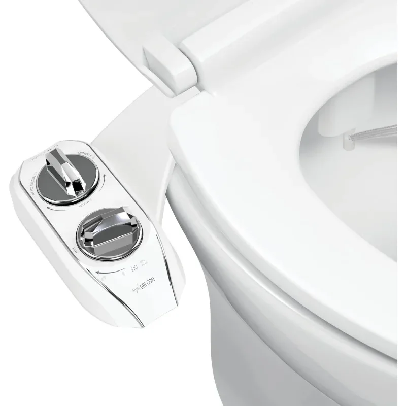 

NEW.360° Self-Clean NEO 185 Plus - Patented Bidet Attachment for Toilet Seat, Innovative Hinges to Clean, Slide-in Easy Install