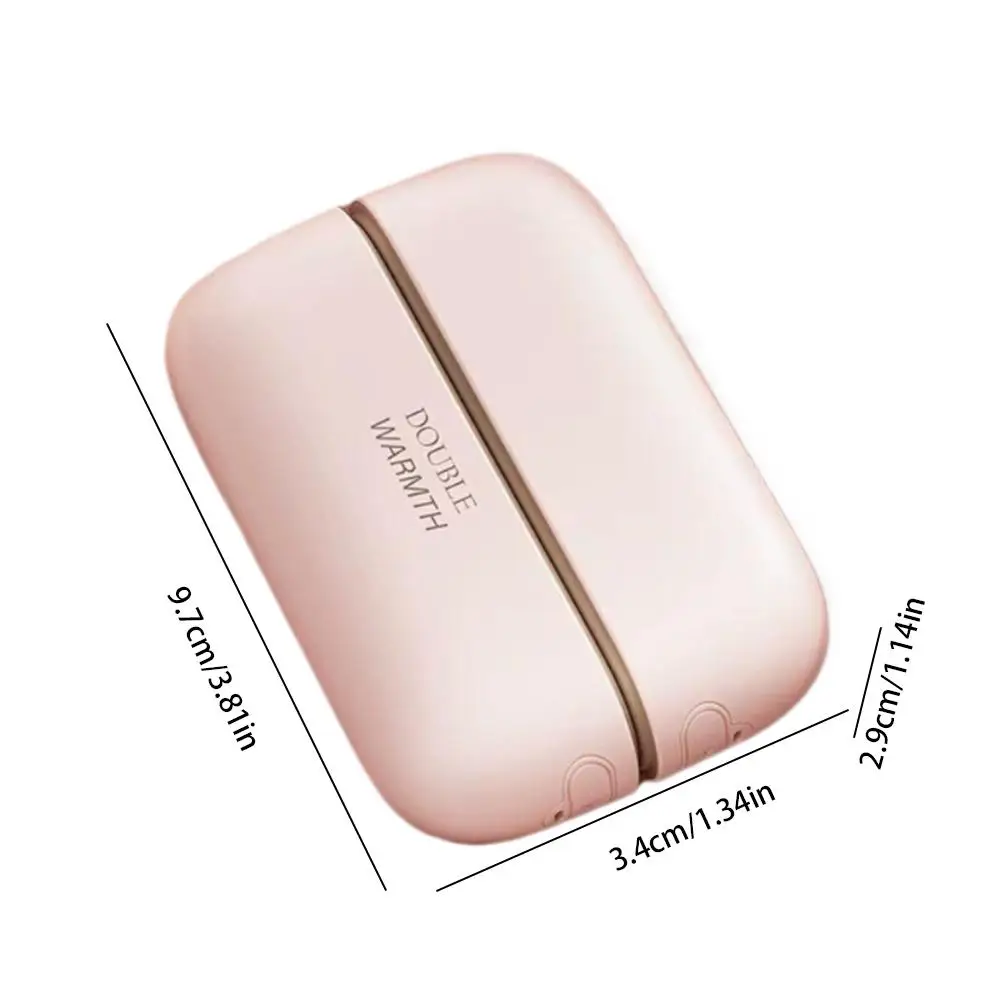 Aquecedor de mãos usb magnético portátil design dividido almofada de aquecimento recarregável criativo casa viagem escritório calor das mãos