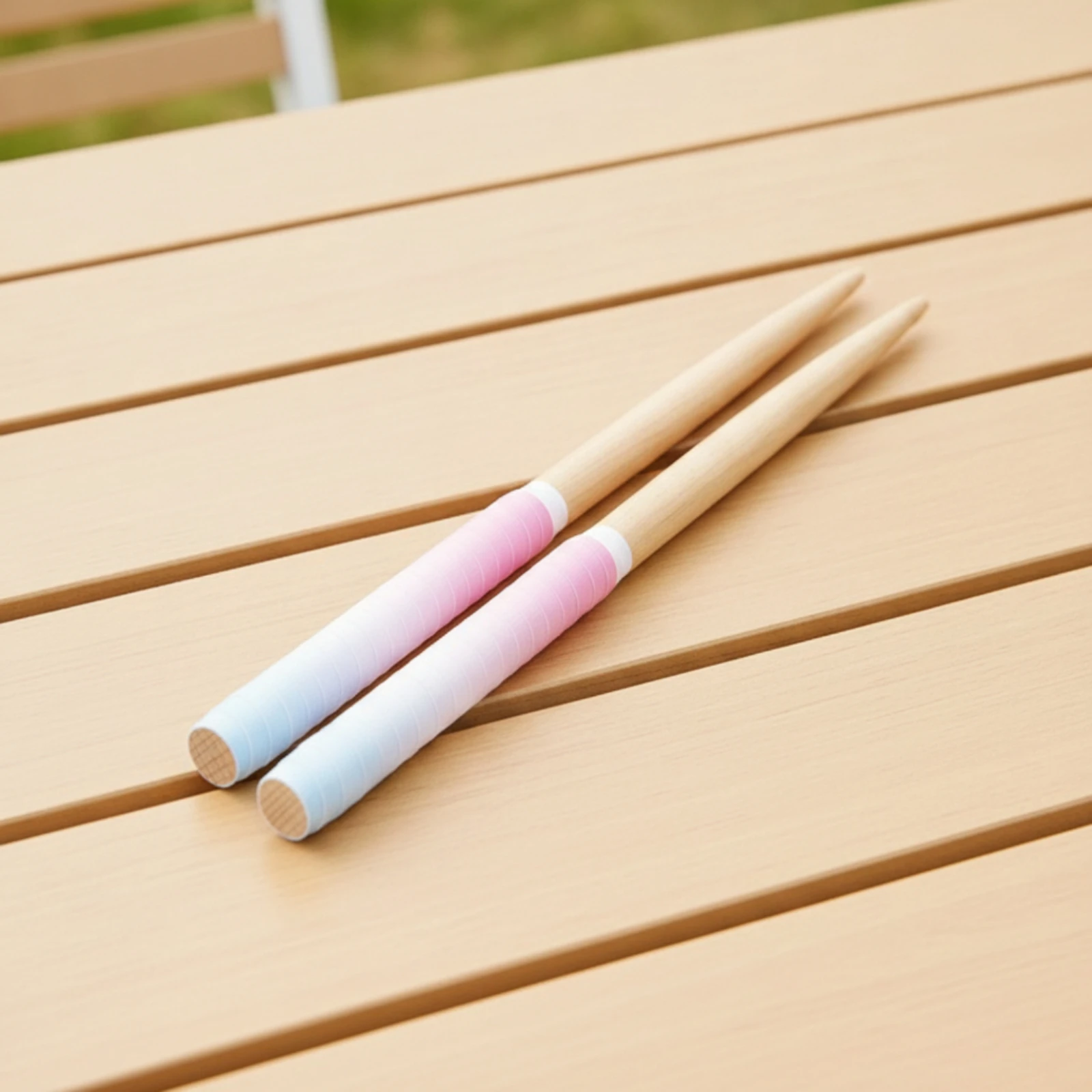 Taiko Sticks with Grips Tapered Maibachi Taiko Drumsticks Beech Wood Drumsticks Traditional Sturdy for Drummers, Rhythm Games