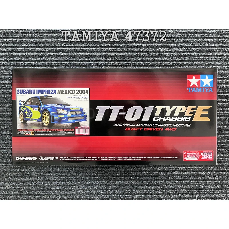 Tamiya Remote Control Car 1/10 Impreza 2004 TT01E 47372 RC Drift Car  KIT Model Toys for Boys