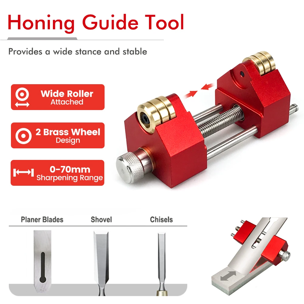 Imagem -03 - Ângulo Fixture Angle Gauge para Carpintaria Cinzel Nitidez Sistema Honing Guia Titular