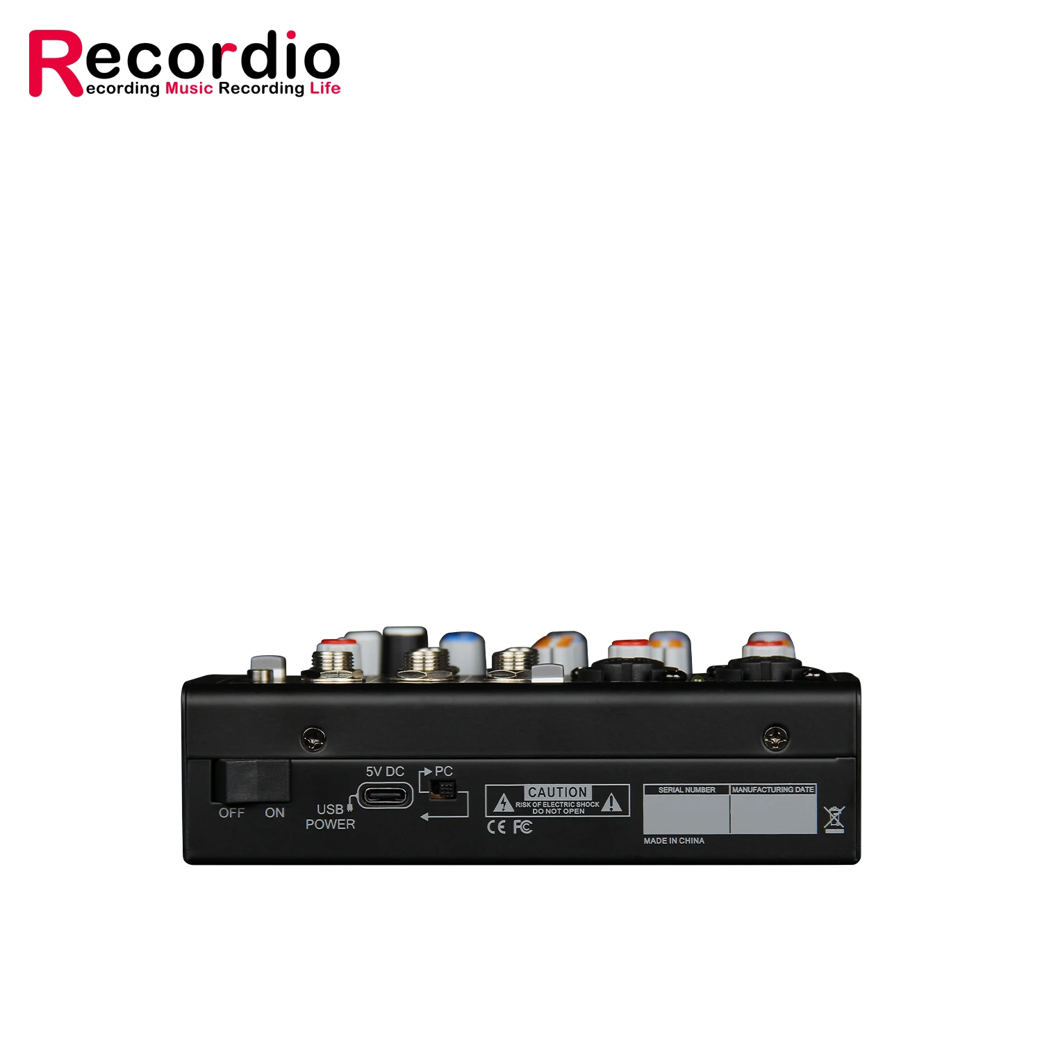 2025 GAX-MQ4 Four Channel Mixer With Audio Interface 24DSP Real Time Ear Feedback Monitoring for Music Production