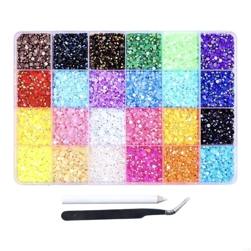  Creative Jelly Diamonds Set With Dazzling Reflective Surfaces Festival DIY Materials For Costumes And Party Nails