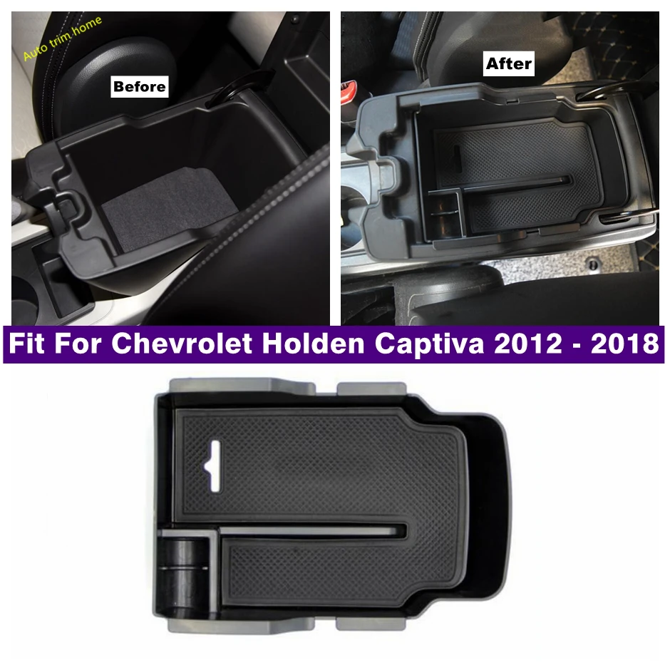 

Console Armrest Storage Organizer Center Conosle Organizer Tray Cover Fit For Chevrolet Holden Captiva 2012 - 2018 Accessories