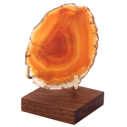 6.5*6.5 wood crystal display wooden frame stand shelf for minerals Gemstone display