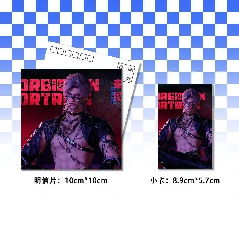 6 قطعة/المجموعة أنيمي الحب والفضاء العميق سيلوس تأثيري شارة بروش تذاكر الليزر بطاقات بريدية سلاسل المفاتيح قلادة هدايا عيد الميلاد