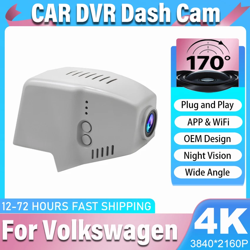 Dashcam für Volkswagen Golf 7/8 2014-2023, Auto-DVR für VW Passat B8 2016-2023 Atlas Cross Sport/Atlas Arteon 2017-2024 Dashcam