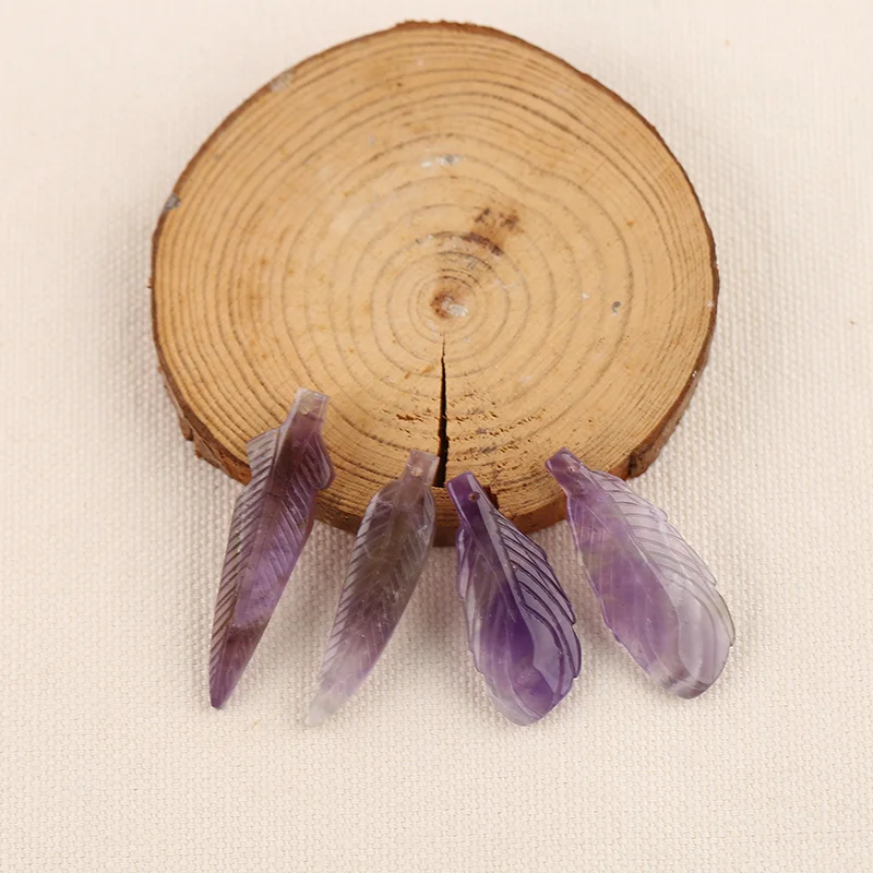 

B&F Amethyst Earring Beads – Handmade natural stone beads, perfect supplies for jewelry making.