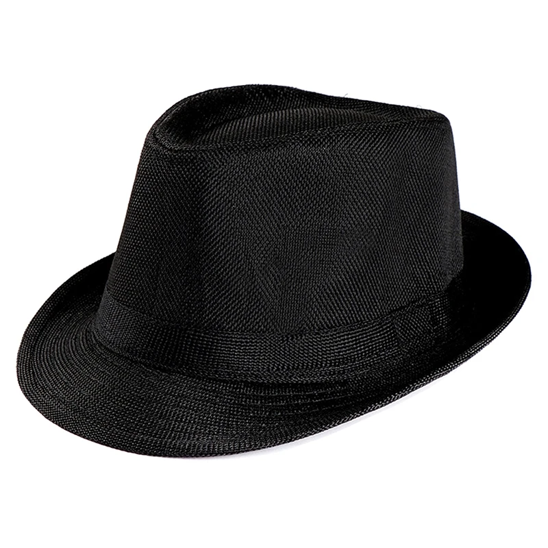 تنفس الكتان الجاز قبعة الرجال النساء الصيف فاتحة 1920s الكلاسيكية بنما القبعات أداء زي حفلة موضة قبعات رعاة البقر الرجعية