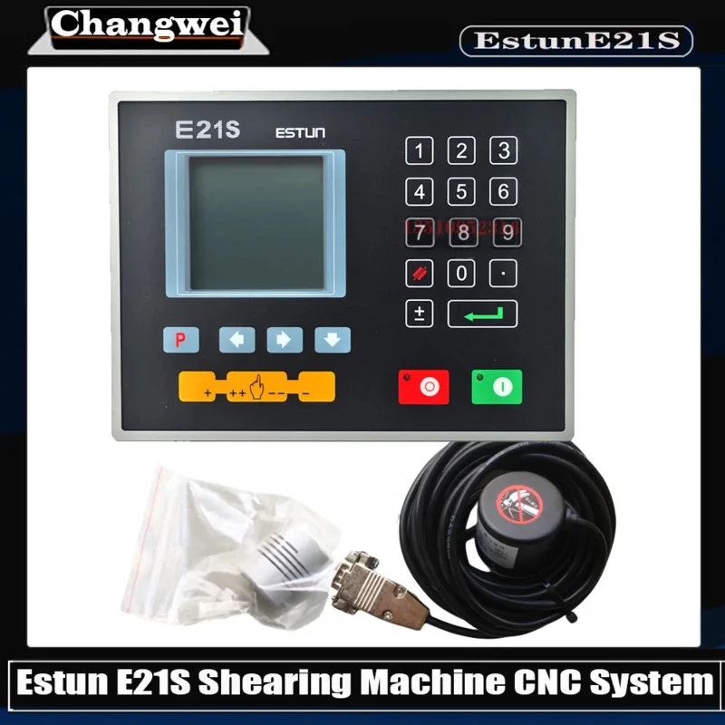 ล่าสุด Estun E21S เครื่องตัด Motion Controller ดิจิตอลจอแสดงผลแผงควบคุม E21 ระบบ Cnc Encoder