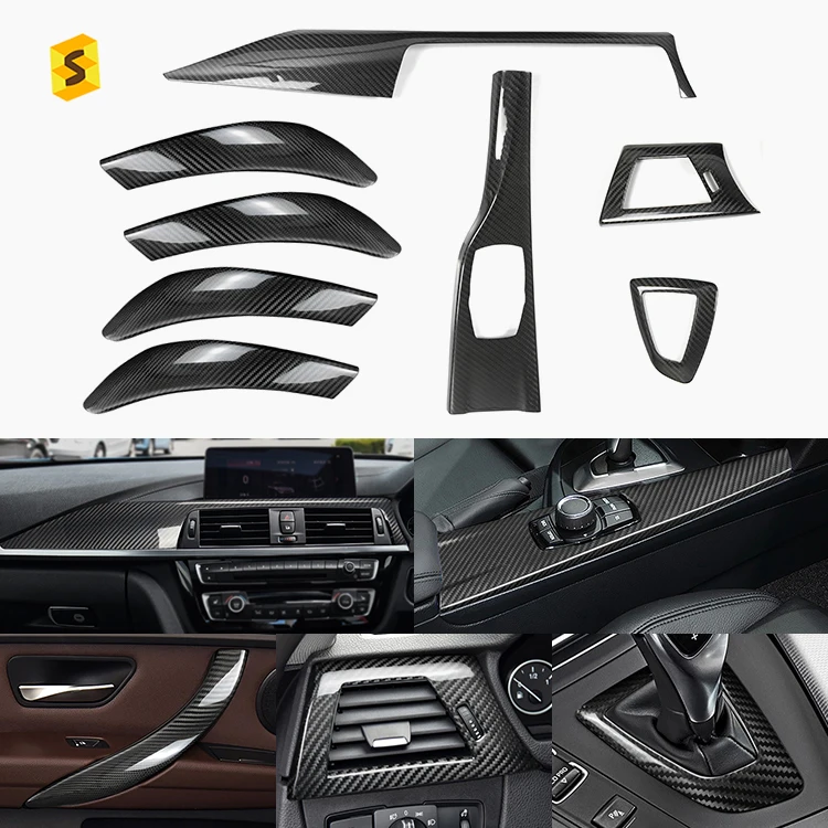 

Shasha Carbon Car Interior Accessories Real Carbon Fiber Car Dashboard Trim for BMW F30 F31 F34 F33 Factory Price Carbon Fiber