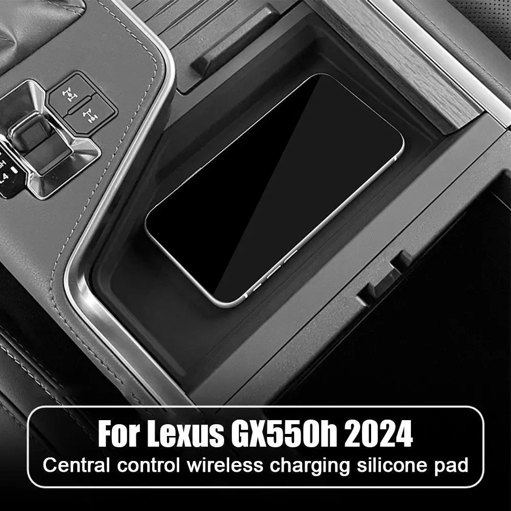 For 2024 Lexus GX550 Center Console Wireless Charger Silicone Protection Pad GX 550 Interior Upgrade Accessories Modification