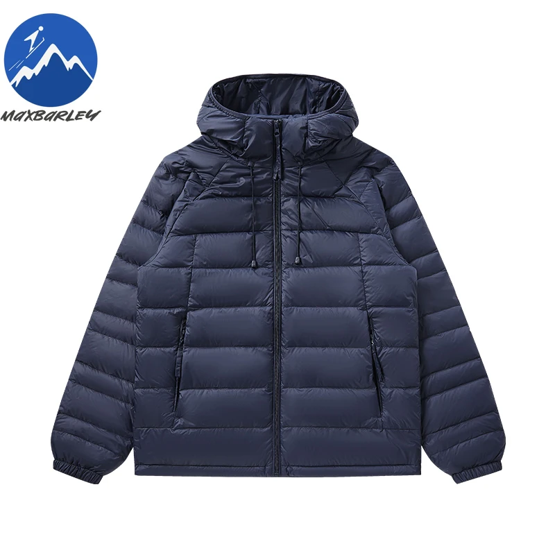 جاكيت قصير خفيف الوزن للرجال والنساء ، معطف فضفاض بغطاء رأس ، أحادي اللون ، محمول ، عصري ، جديد ، 90 بطة لأسفل ، شتاء ،