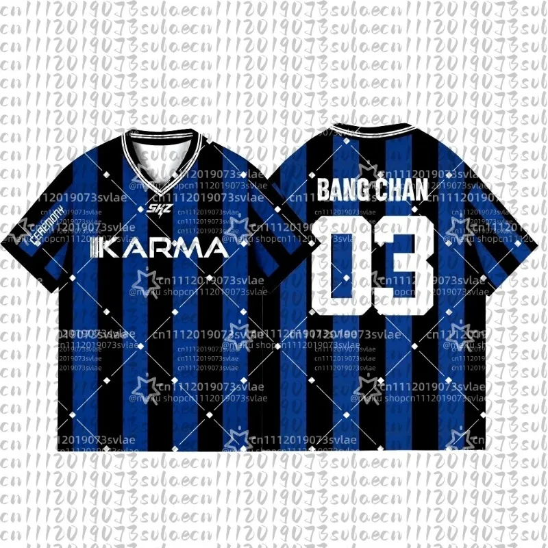 2026NEW Kpop Karma Album Fans TShirt Felix Bangchan Hyunjin Streetwear Casual Sport Oversize Short Sleeve Men's Clothing T-Shirt