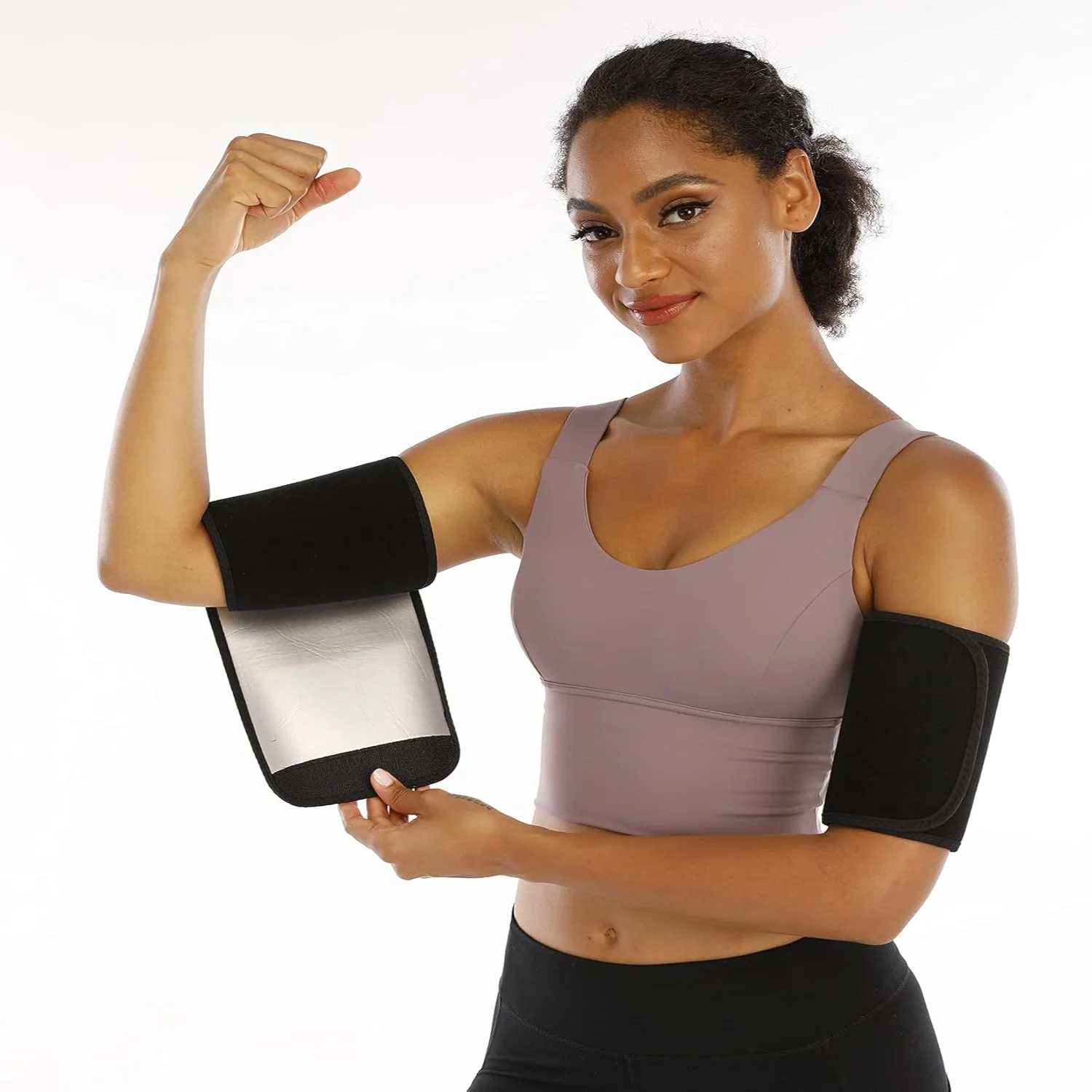 

Sauna Arm Trimmer Bands arm Sweat Bands for Women Weight Loss Arm Shaper Wraps for Workout arm Bands for Flabby arm