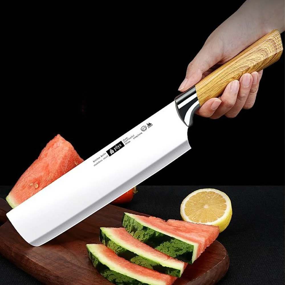 Kitchen Knife Stainless Steel Watermelon Cutter & Fruit Slicing Tool Professional Chef Knife for Home Kitchen Cooking
