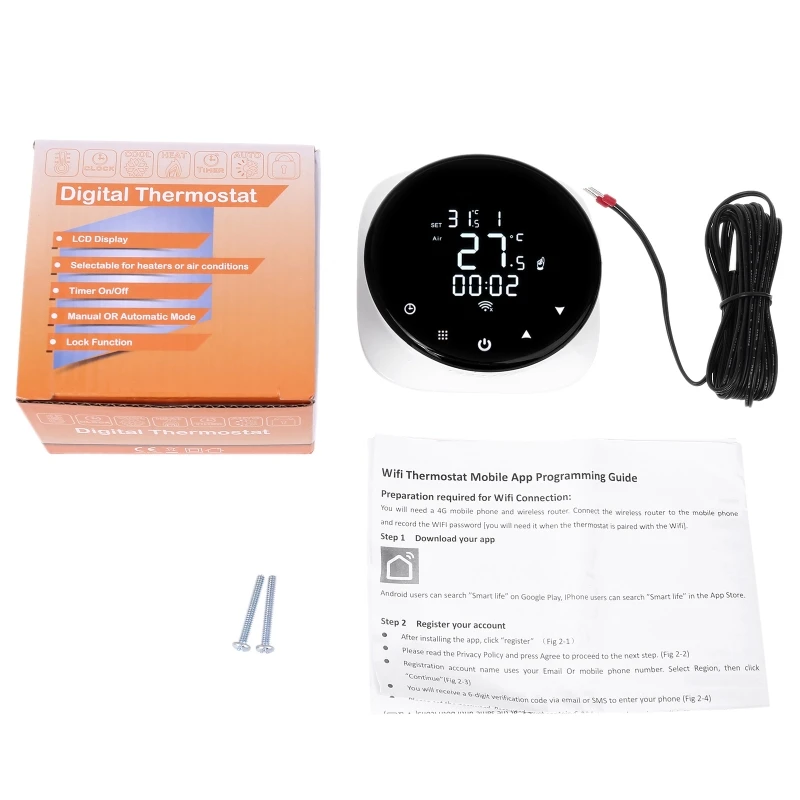 

Wifi for Smart Thermostat LCD Touch-Screen Programmable Temperature Controller