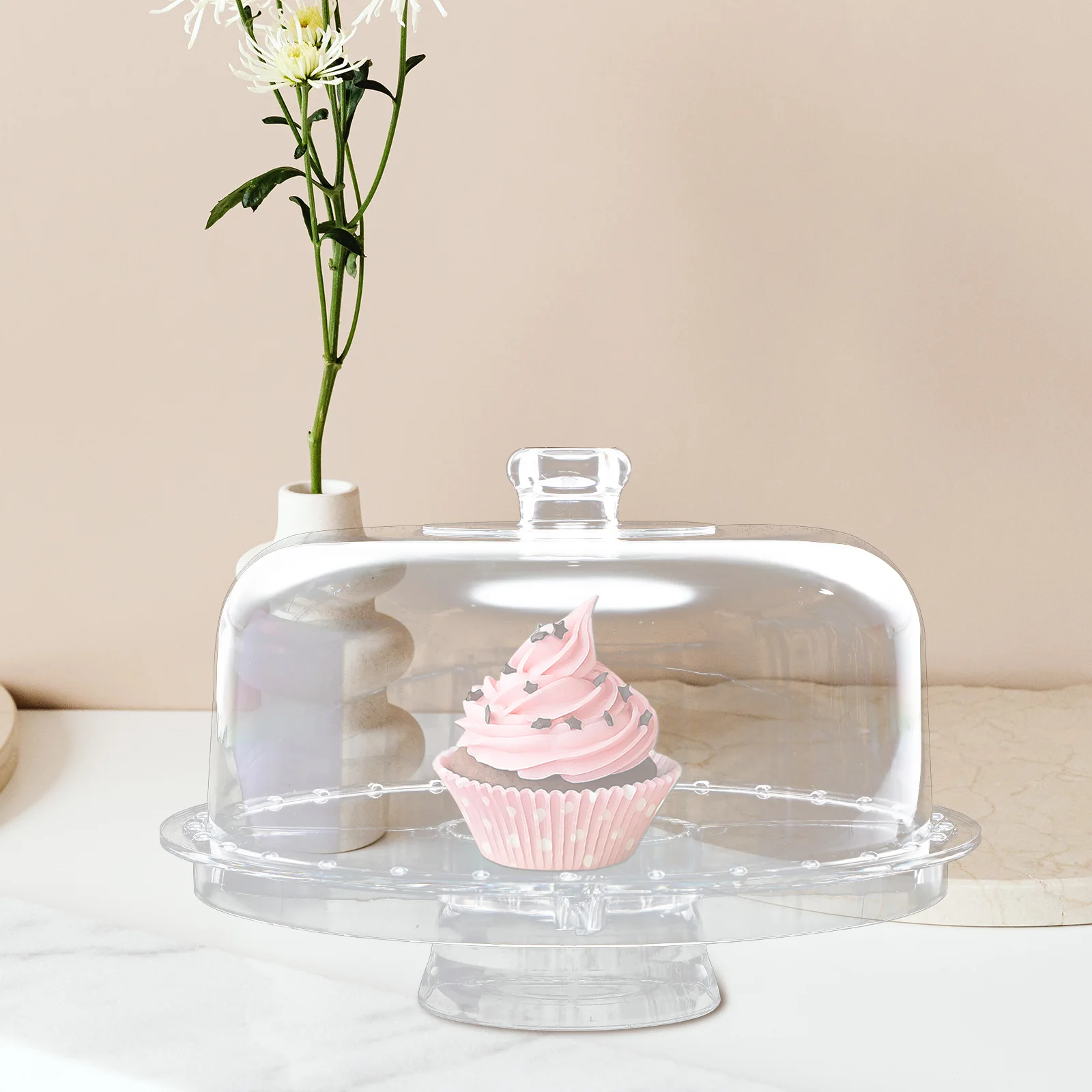 

Acrylic Cake St 3 Tier Transparent Dessert Plates Fruit Plate Display Tray Pastry Platter Food Serving Base Design