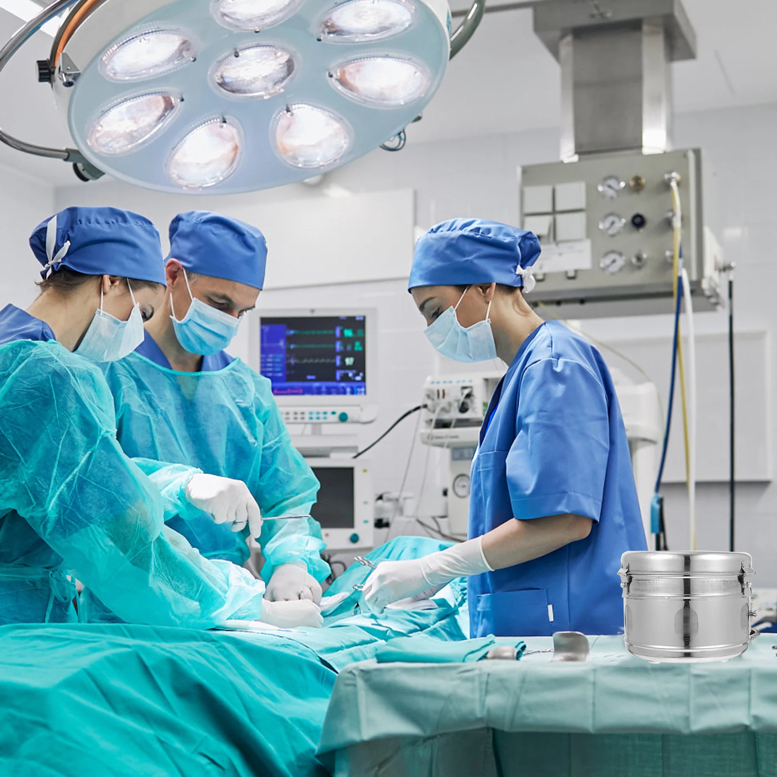 Stainless Steel Cotton Ball Holder Dressing Box Anti-rust Container Dressing Cotton Storage Box Salon Medical Use Storage Can