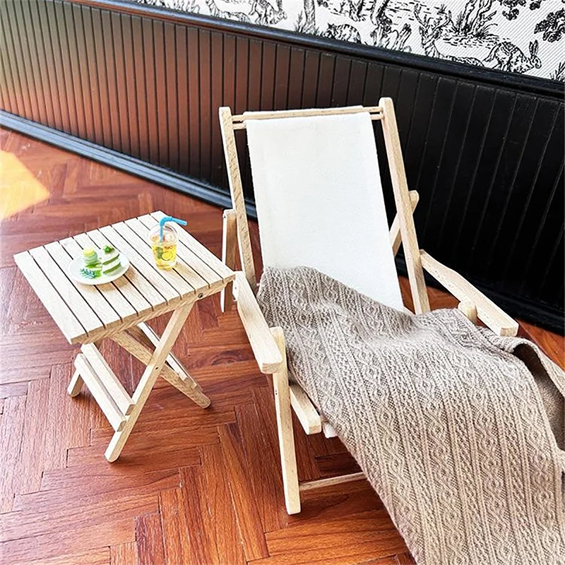 

【BS】1:6 Dollhouse Miniature Table Tea Foldable Table Coffee Table End Table Model Furniture Decor Toy Doll House Accessories