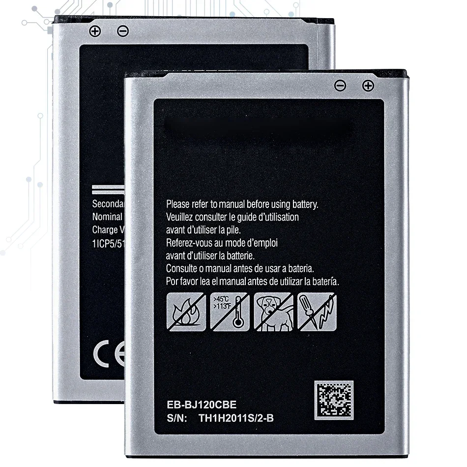 Mobile Phone Replacement Battery EB-BJ120CBE For Samsung Galaxy J1(2016) J120 J120F J120A J120T 2050mAh EB BJ120CBE