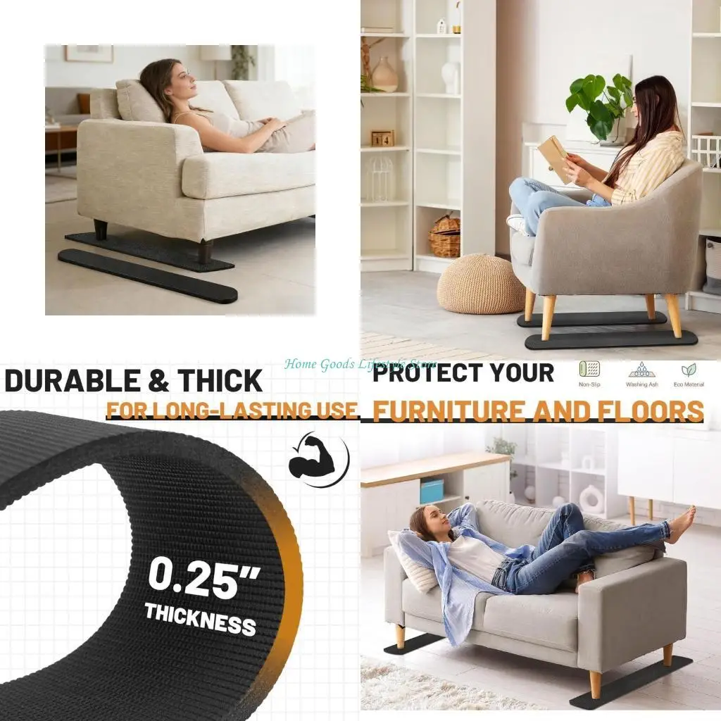 E74E Furniture Grippers Pad for Renters Changing Layout Frequently Simple Setups