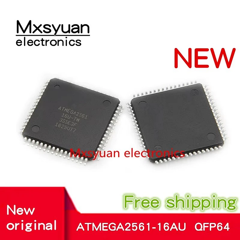 5pcs~50PCS/LOT ATMEGA2561 ATMEGA2561-16AU ATMEGA2561-16AUR ATMEGA256116U-T QFP64 New originalW