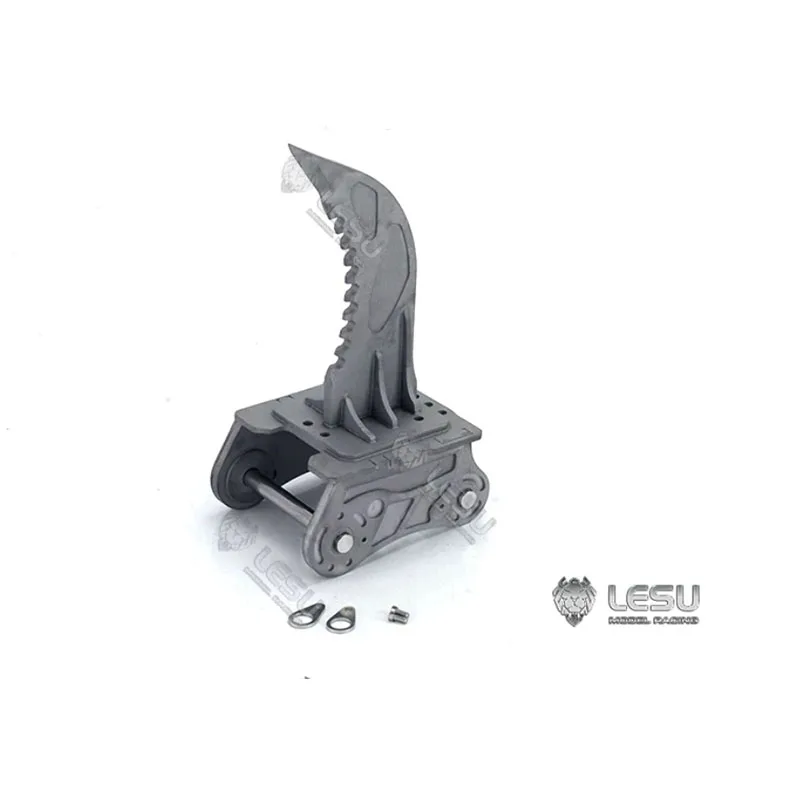 LESU 1/14 Excavator C374 Retrofit Quick disassembly bucket Straight blade ripper DIY excavator model accessories