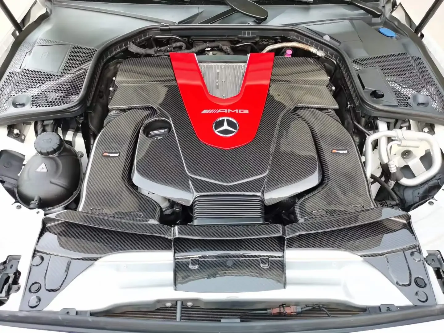 Airspeed Auto Engine Systems 100% Dry Carbon Fiber Cold Air Intake System For BENZ AMG C43 GLC43 W205 M276 3.0T