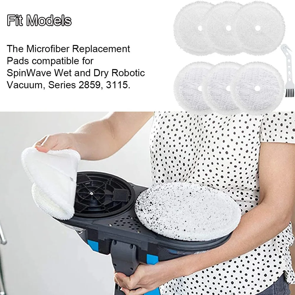 ABLN-Mop Tuch Pads kompatibel für Bissell 3115 Roboter Staubsauger Ersatzteile Zubehör