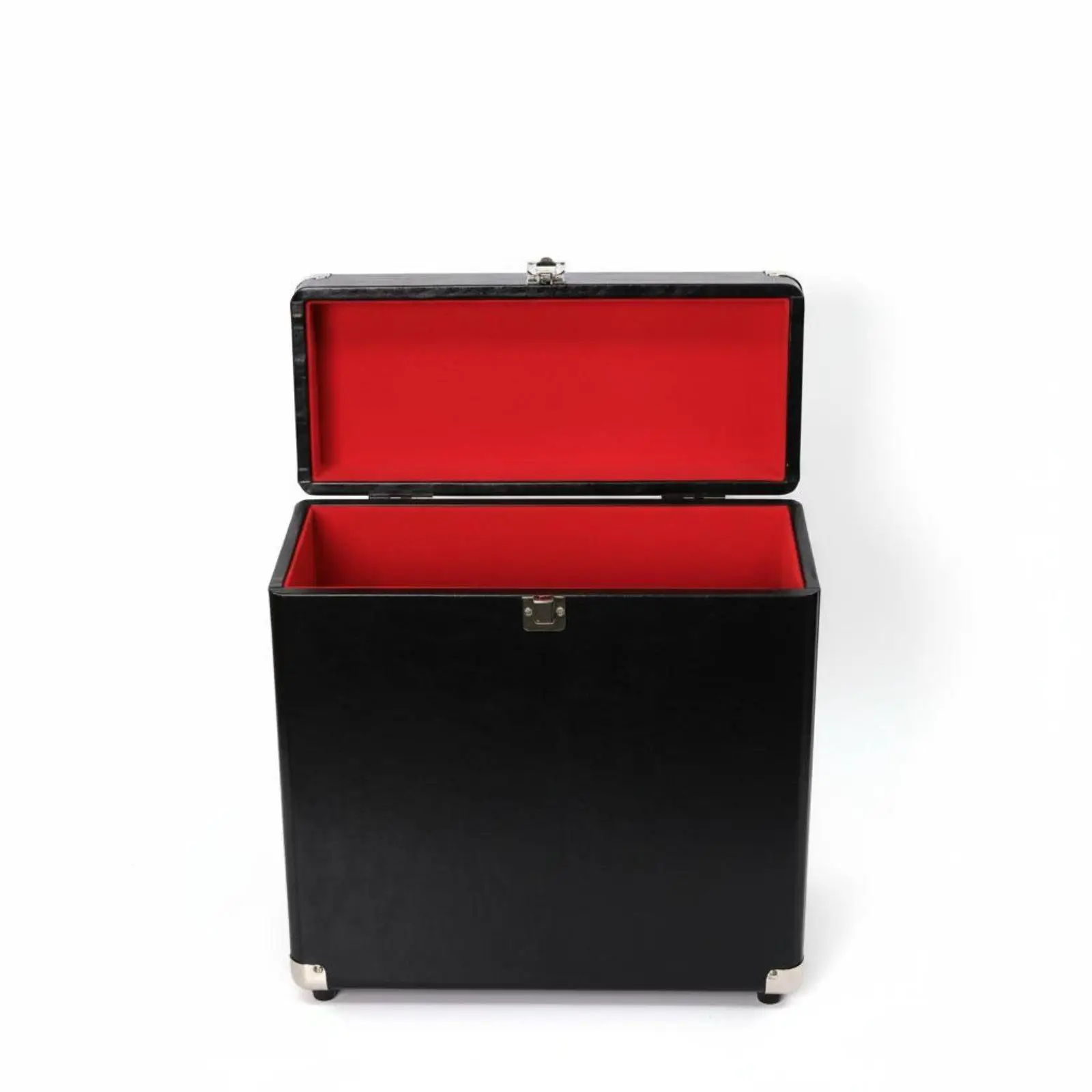 Portable Vinyl LP Storage Case with Soft Flannel Interior Fits 30 Albums for Music Lover Collection