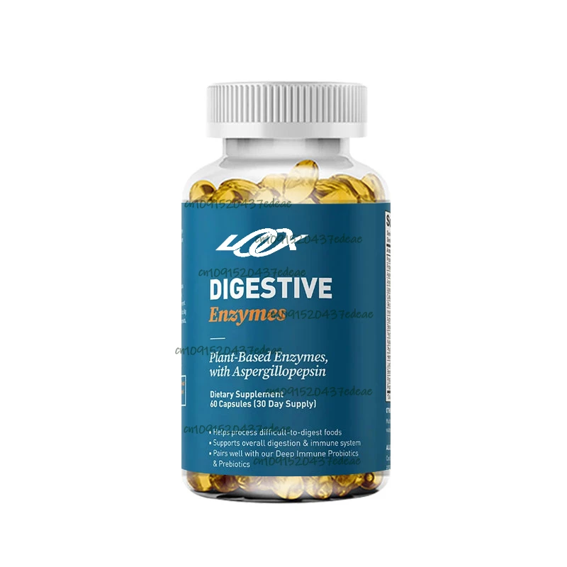 Digestive Enzymes with Amylase, Bromelain, Lipase, Lactase, Protease, Papain Supplement with