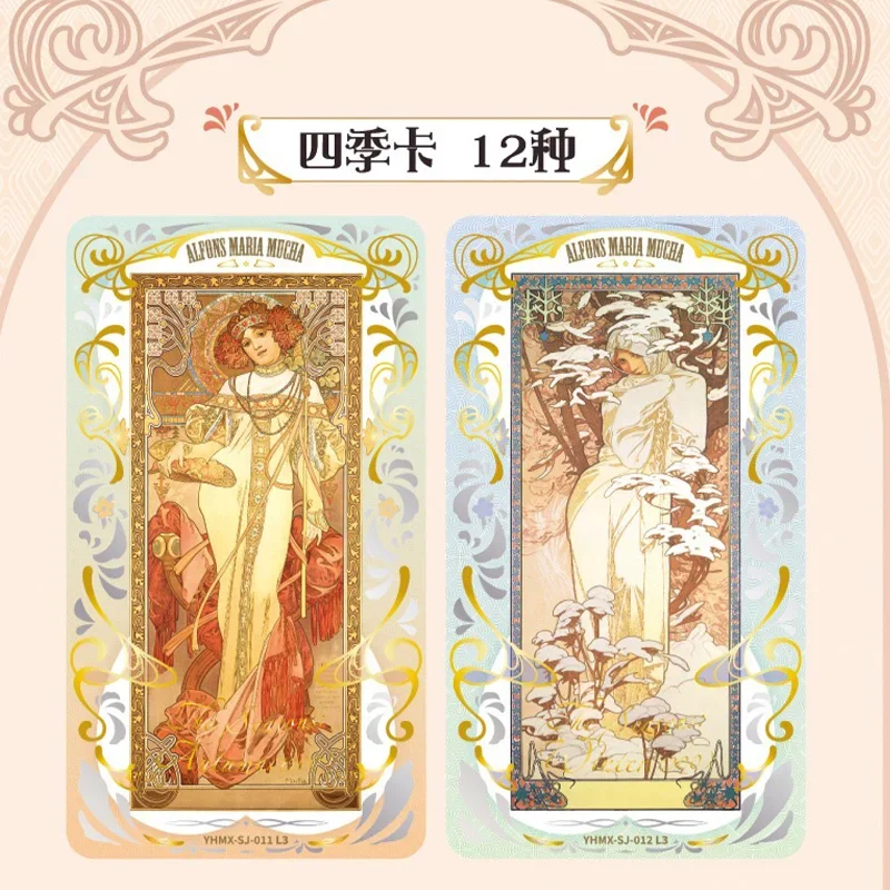 KAYOU – carte Mucha éternelle authentique, série Legacy, carte de Collection de fleurs, cartes de la magie de la ligne, cadeaux artistiques, jouets