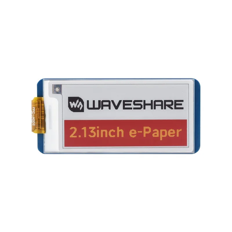 Waveshare 2.13inch E-Paper HAT (G), 250x122, Red/Yellow/Black/White, SPI Interface