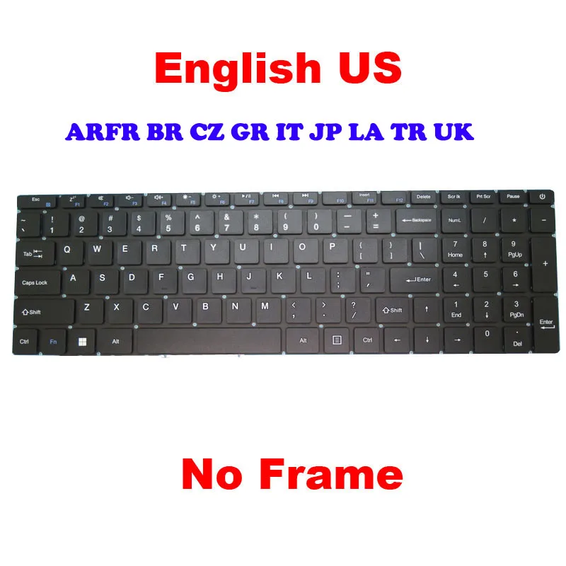 YD US Laptop GWTN156-4 Keyboard For Gateway GWTN156-1 GWTN156-5 GWTN156-7 GWTN156-9 MB3661028 English UK JP ARFR GR Black/Gray