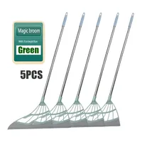 1/2/5PCS Magic Broom Window Washing Wiper Silicone Broom Floor Cleaning Squeegee Magic Sweeper Cleaning Home Silicone Mop