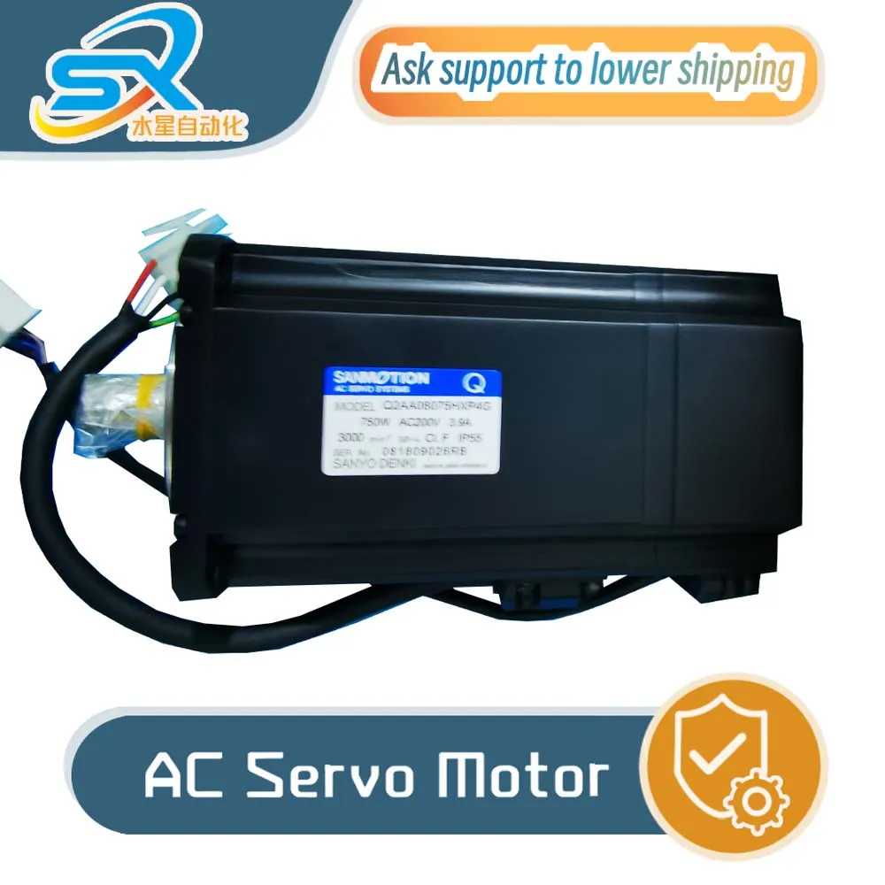 

100% Genuine SANYO DENKI AC Servo Motor Q2AA08075HXP4G 750w For Industriall Automation welcome to order