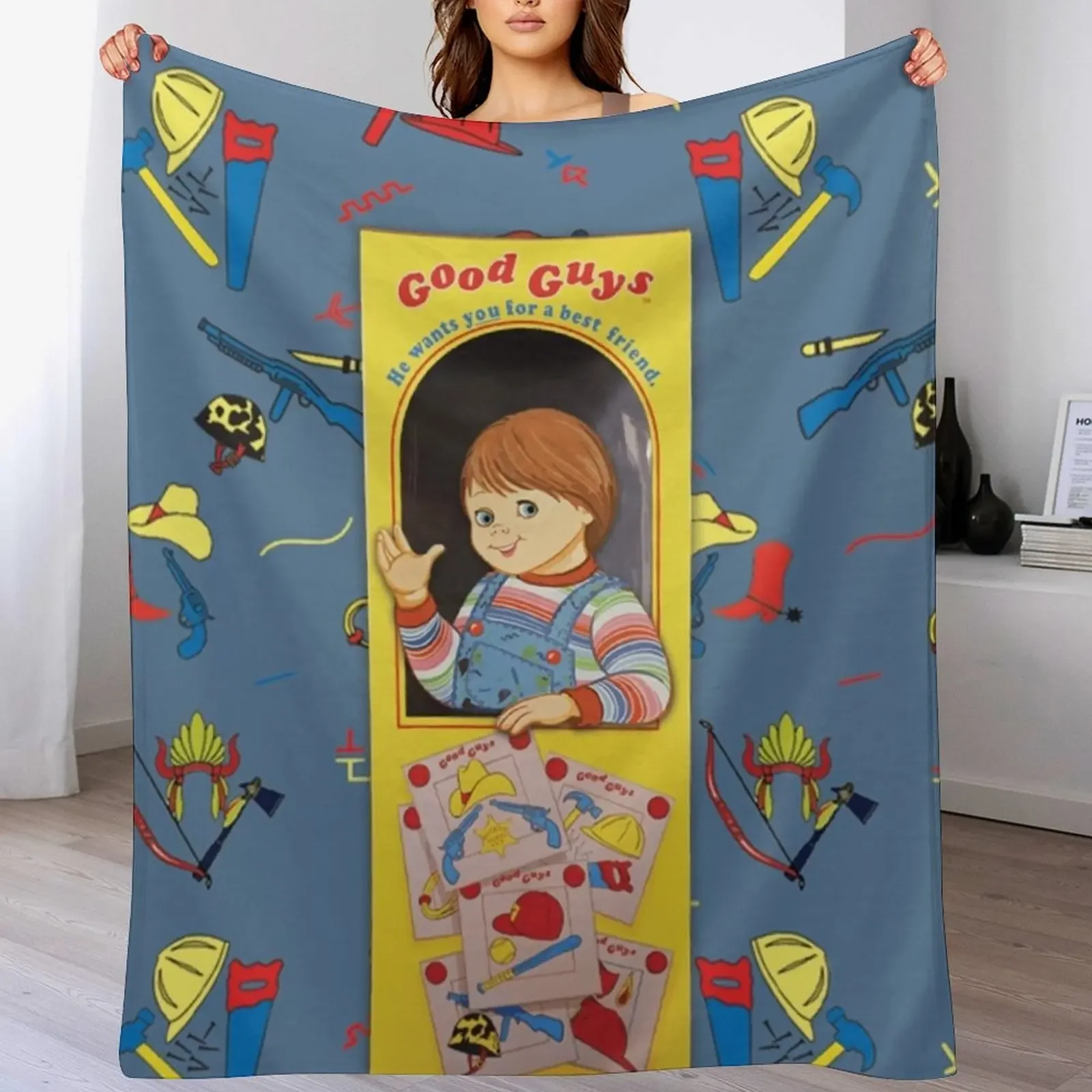 

The Good Guys - Childs Play ft. Chucky Throw Blanket Lightweight Warm Blanket for Indoor Outdoor Use