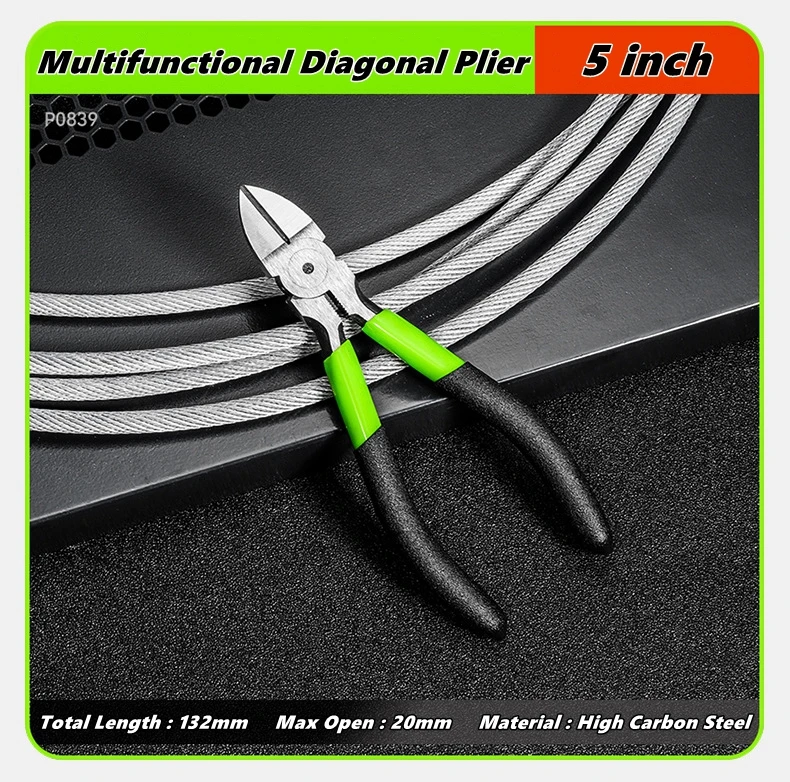 5/6 zoll Schneiden Zangen Elektronische Diagonal Zange Seite Schneider Kabel Grat Zangen DIY Schmuck Reparatur Hand Werkzeug – Detail 3