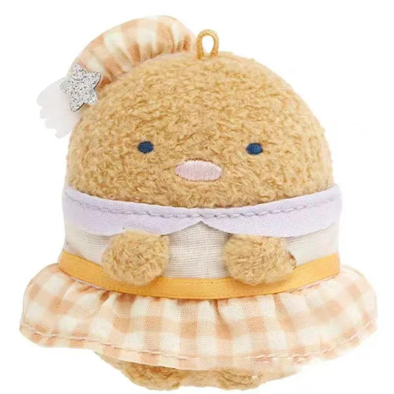 Sumikkogurashi Idol Serie Plüsch-Schlüsselanhänger, süßer Pinguin-Taschenanhänger, Kawaii gebratene Garnelen, weiche Sachen, Zubehör für Geburtstagsgeschenk