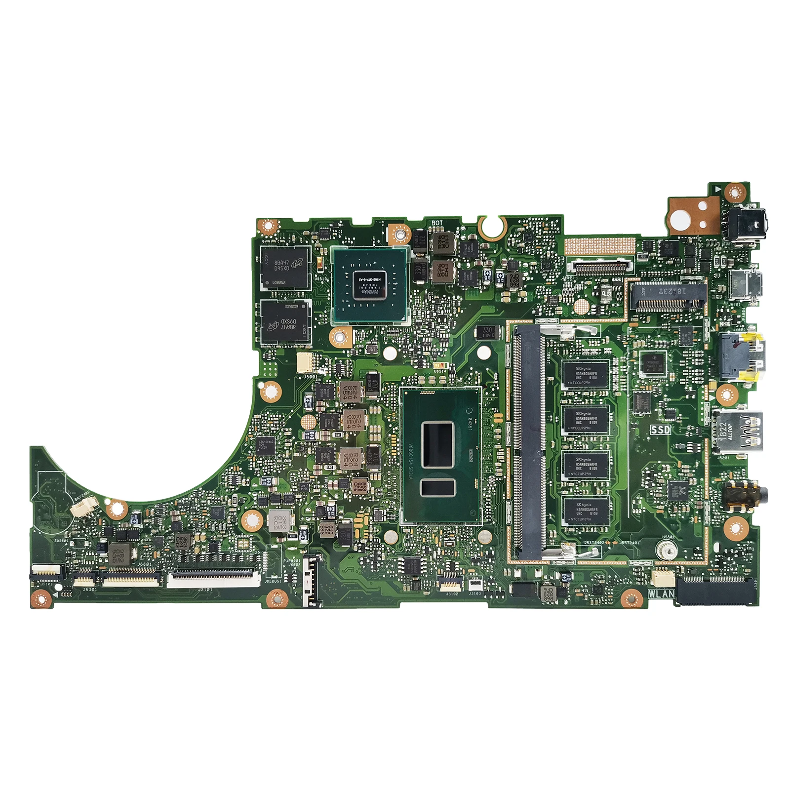 Asus,i3, 8th, 4g,8g ram,p5440uf,p5340ua,p5240uf,p5240ua,p5440u用のノートブックマザーボード