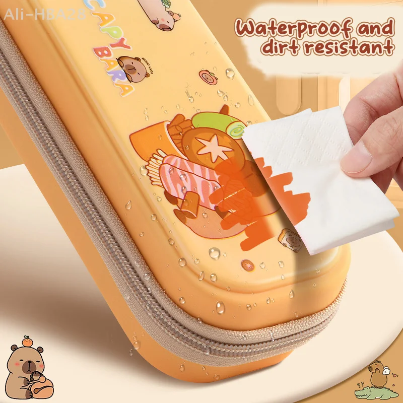 Cartoon-Themed Capybara Pencil Case High-Capacity Multifunctional Student's School Necessity