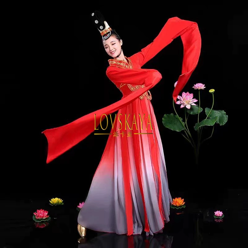 Shuiyue Luoshen dance costume Shuixiu classical dance costume female elegant Chinese wind art test Shouxiu performance costume