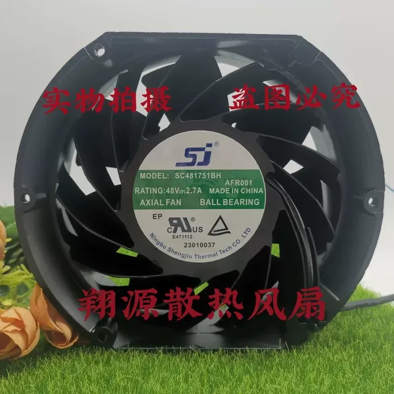 

for SJ DC fan SC481751BH 48V 2.7A large air volume high performance cooling fan 17CM