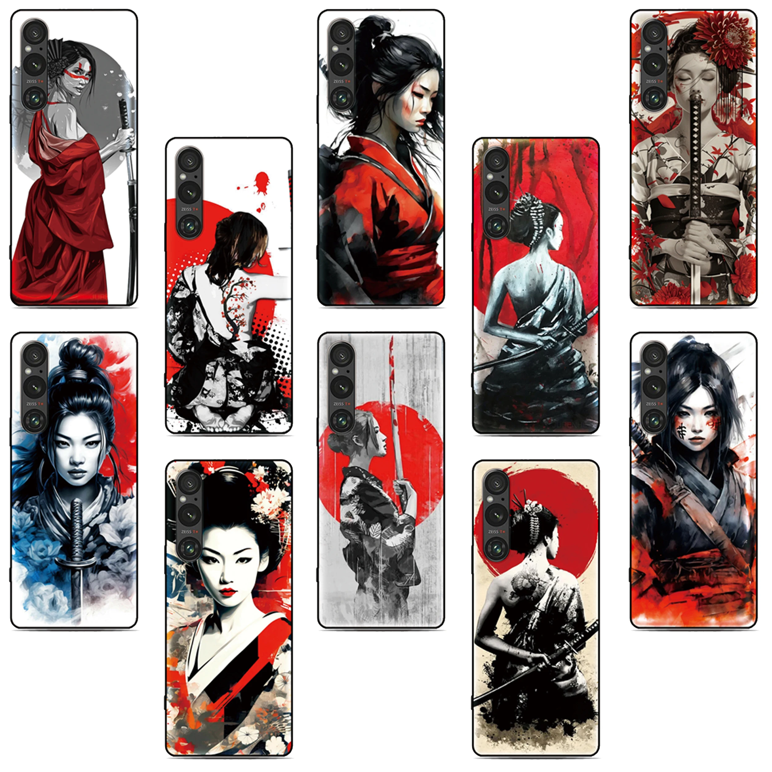 

Samurai Girl Phone Case For Motorola Moto G86 G54 G8 Lite G7 G15 Power G56 G85 G04 G05 G13 G14 G22 G23 G24 G30 G20 G10 Cover
