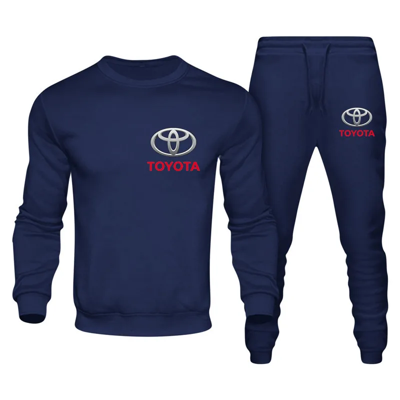 2024 Mens Car Brand Print Hooded Jacket Suit Tracksuit Fans Sportswear Jackets+Pants 2Pcs Suit Jogging Streetwear Sweater Set