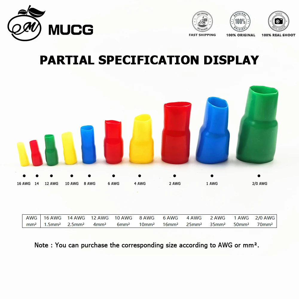Terminal Lug jacket PVC Terminal sheath Terminal boot Terminal cover Terminal lug insulated jacket Lug Flame retardant sheath