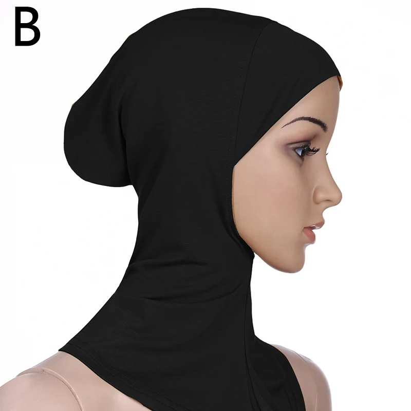 

Women Muslim Underscarf Head Cover Muslim Headscarf Inner Hijab Caps Islamic Underscarf Ninja Hijab Scarf Hat Cap Bone Bonnet