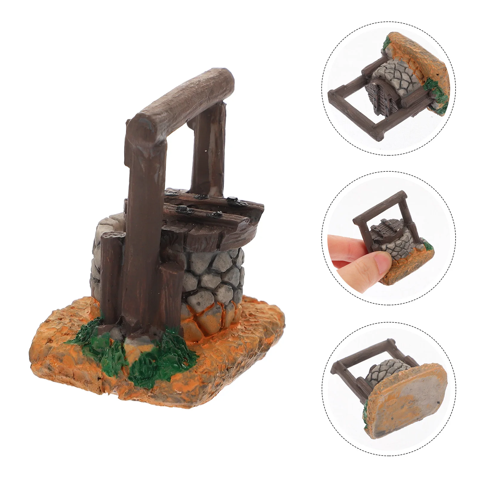 

Retro Stone Ornament Miniature Bonsai Garden Decor Desktop Simulation Scene Sand Table Accessory Micro Landscape Ornament Lawn