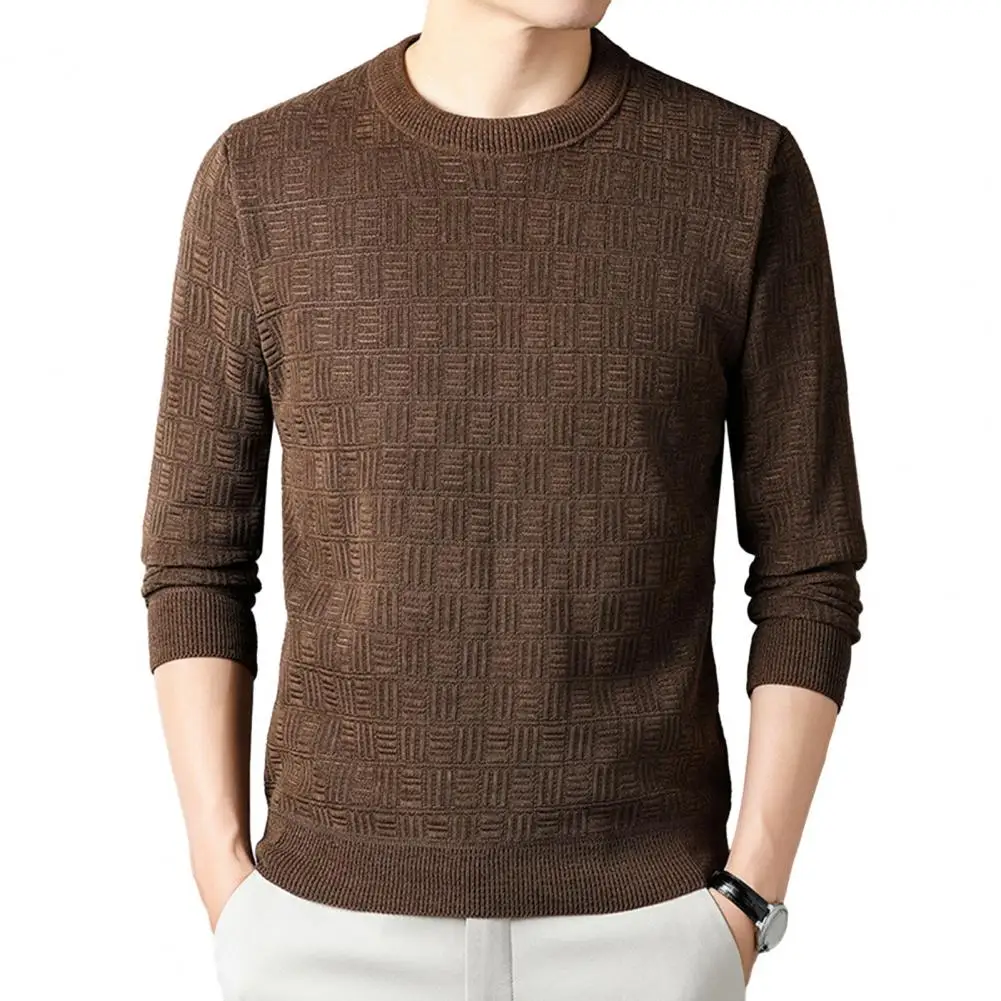 

Men Sweater Knitted Long Sleeve Warm Slim Pullover sueteres para hombre